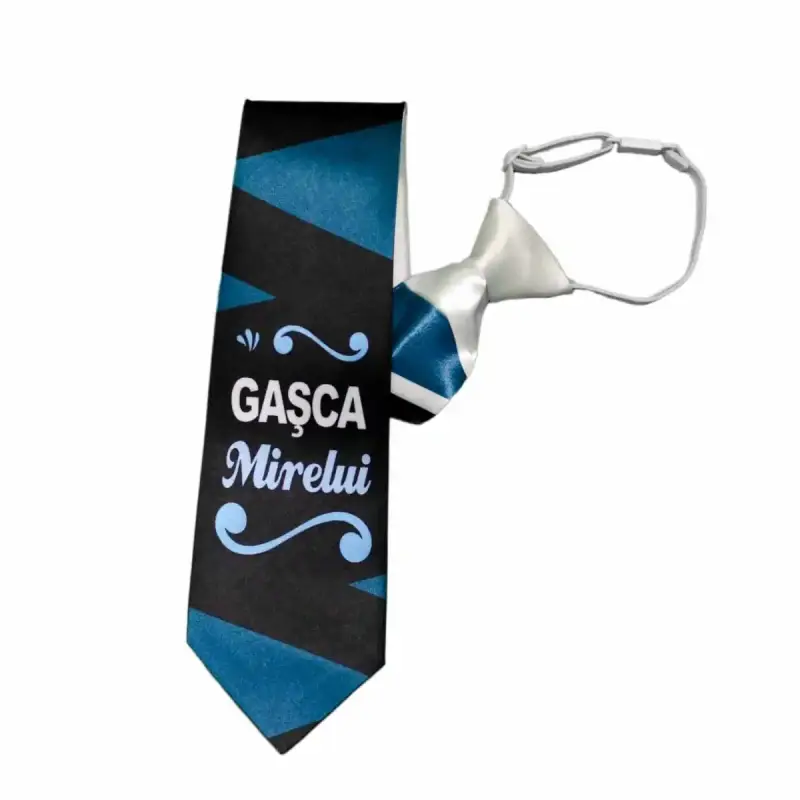 Gasca mirelui, cravata cu mesaj